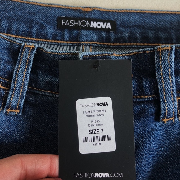 Size 7, Fashion Nova, Mom Jeans - Picture 2 of 3